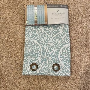 Aqua Blackout Curtains